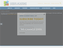 Tablet Screenshot of gershacademy.org